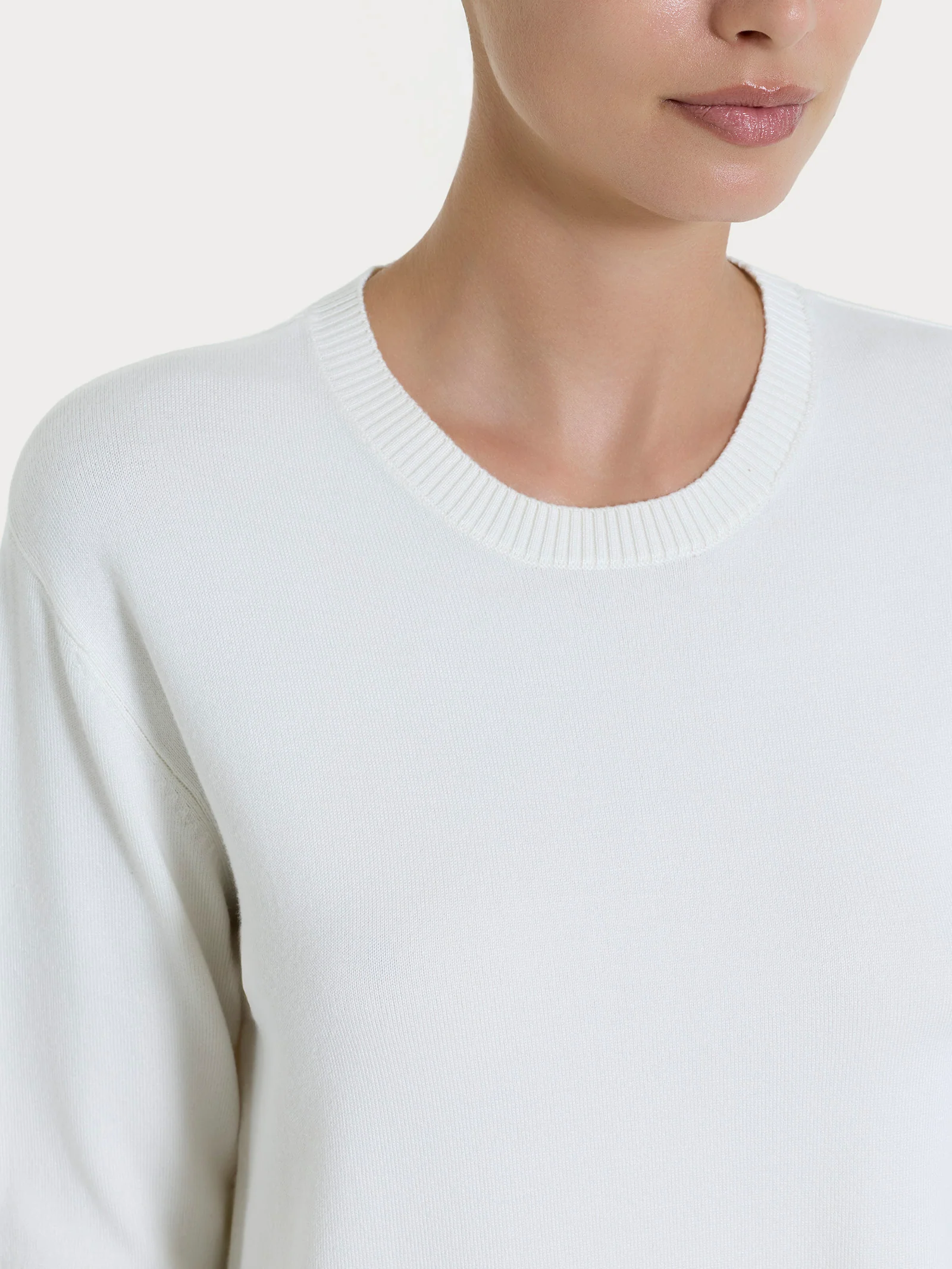 Maglia con girocollo Four Seasons - Avorio - Image 3