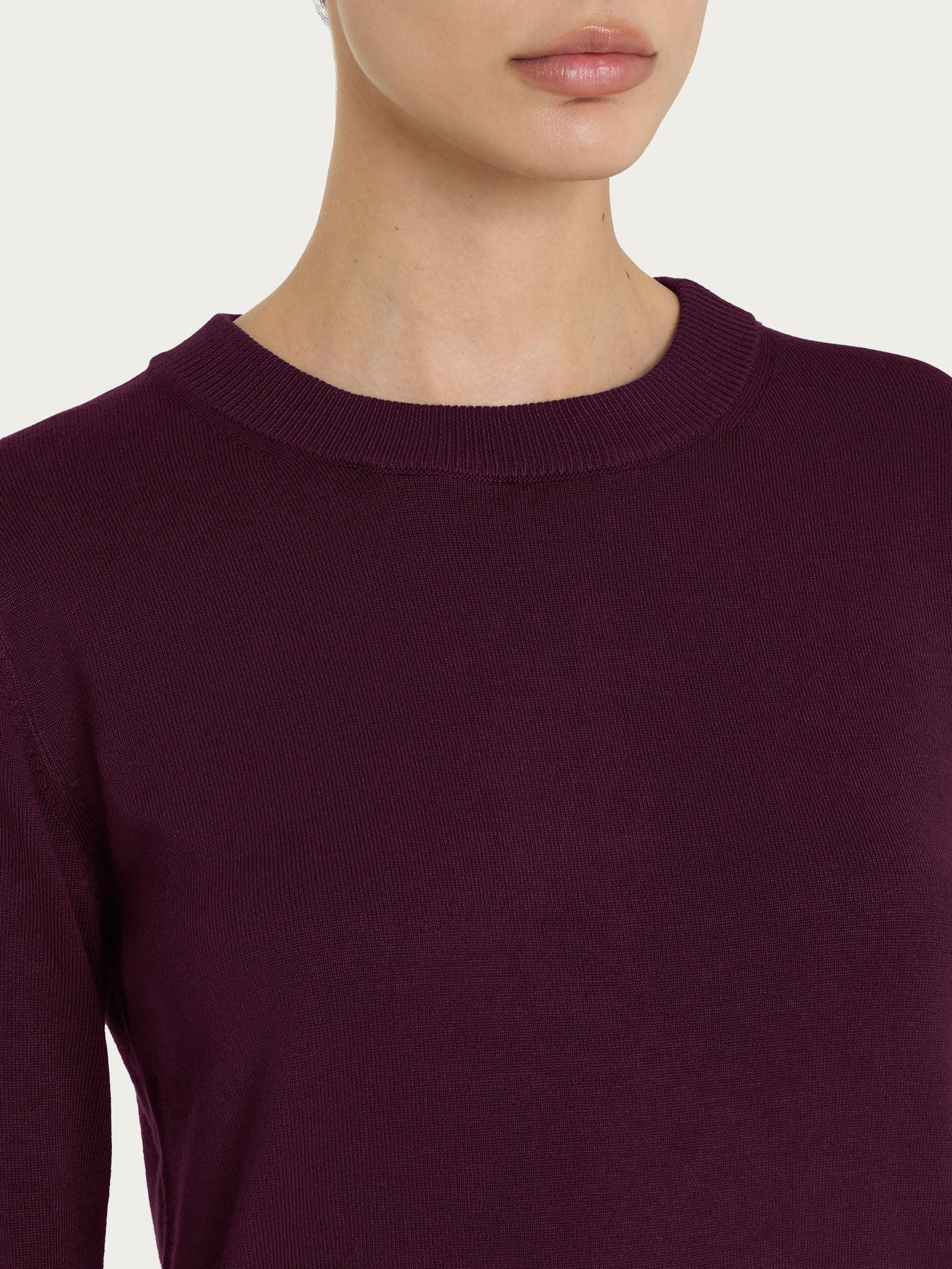 Maglia girocollo Four Seasons - Fig - Image 3