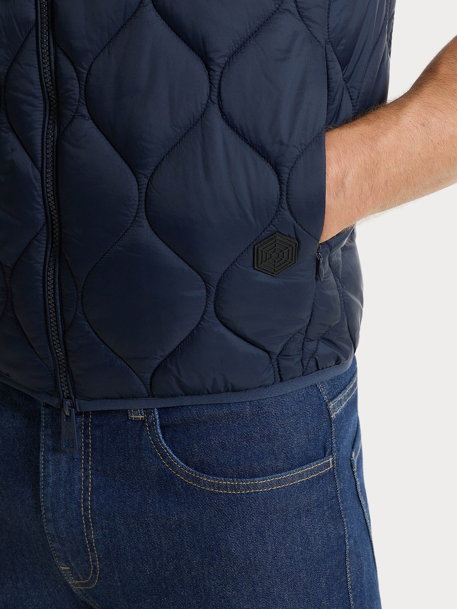 Piumino Smanicato Onion Quilt - Bleu - Image 3